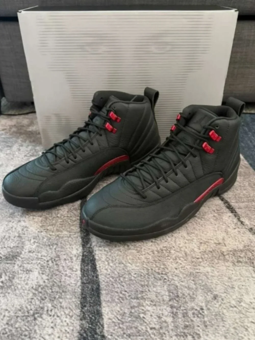 Nike Air Jordan Retro 12XI Bloodline Black Red Shoes